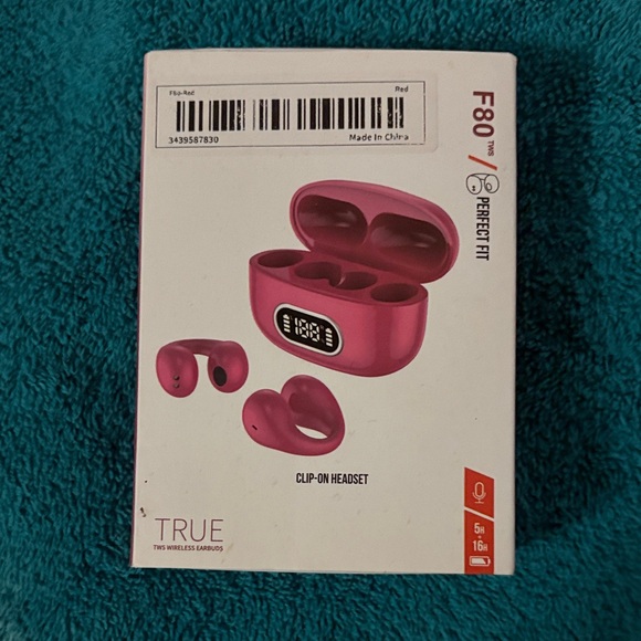 Other - TRUE F80 TWS Wireless Earbuds — Pink